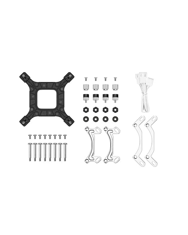 Enfriamiento Líquido DeepCool LE240 V2 | Iluminación ARGB | 2x120mm | 500-2100RPM |Blanco | R-LE240-WHAMMN-G-2