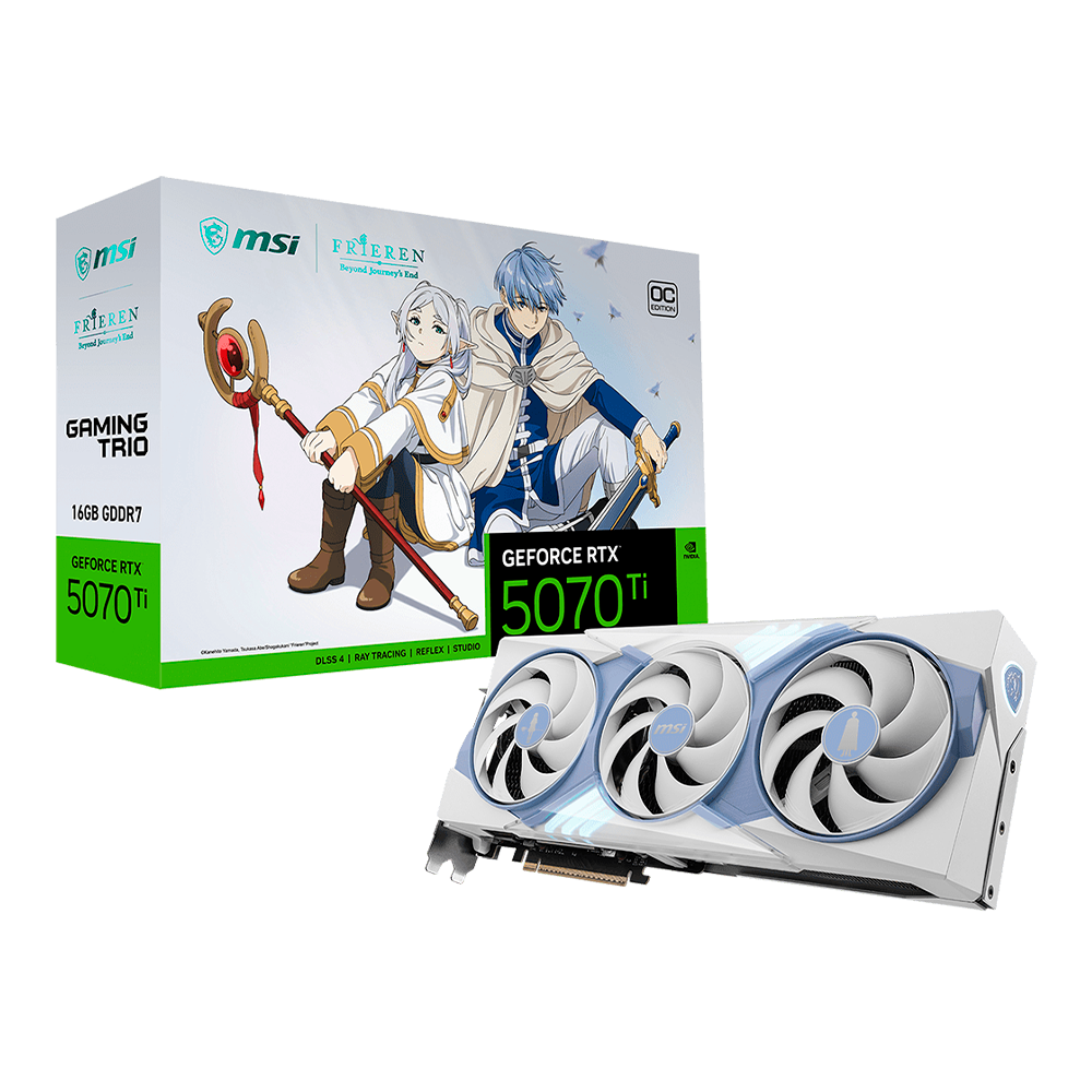 Bundle MSI FRIEREN Edition / Tarjeta de Video GeForce RTX 5070 Ti 16GB OC + Gaming Gear Collection Edición Especial