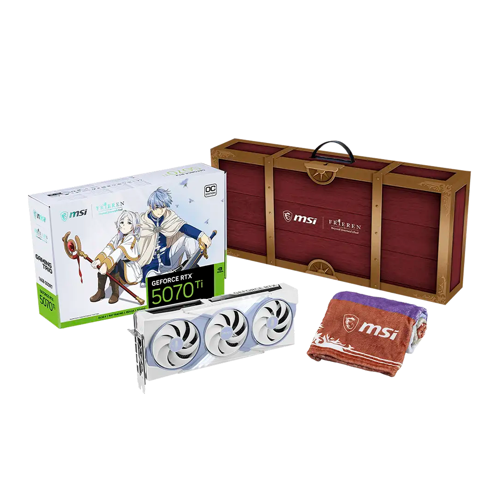 Bundle MSI FRIEREN Edition / Tarjeta de Video GeForce RTX 5070 Ti 16GB OC + Gaming Gear Collection Edición Especial