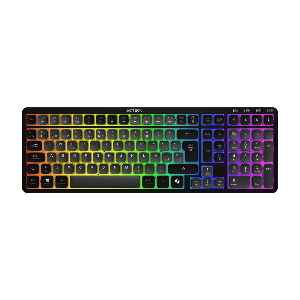 Teclado Multidispositivo Mecánico | Techno Pro TI790 | Negro | AC-940061