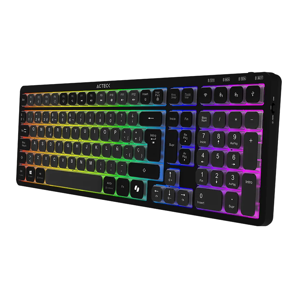 Teclado Multidispositivo Mecánico | Techno Pro TI790 | Negro | AC-940061
