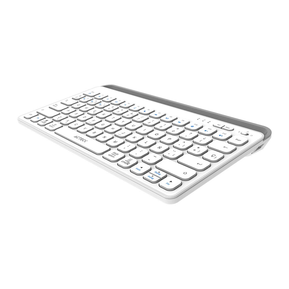 Teclado Acteck Inspire Trek TI737 65% | Inalámbrico | RF Inalámbrico/Bluetooth | Blanco | Español