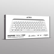 Teclado Acteck Inspire Trek TI737 65% | Inalámbrico | RF Inalámbrico/Bluetooth | Blanco | Español