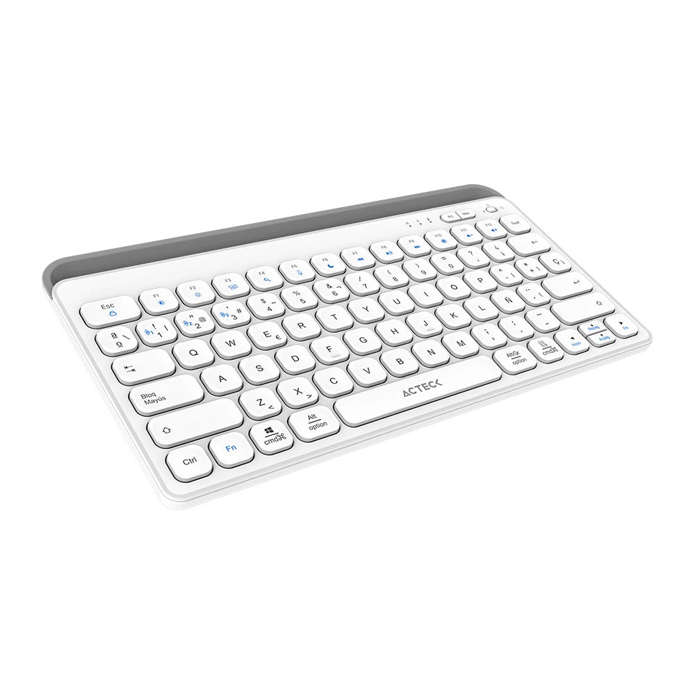Teclado Acteck Inspire Trek TI737 65% | Inalámbrico | RF Inalámbrico/Bluetooth | Blanco | Español