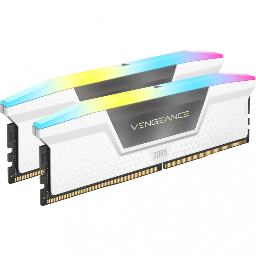 Kit Memoria Ram DDR5 | 32GB (2 x 16GB) | 6400MHZ | CL366 |  Corsair Vengeance RGB | CMH32GX5M2B6400C36W