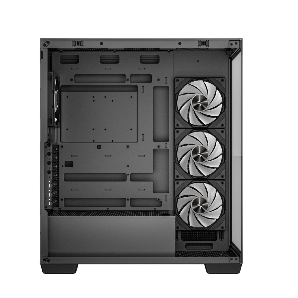Gabinete DeepCool CG580 4F | Media Torre | ATX / Micro-ATX / Mini-ITX | USB 3.0 | Cristal Templado Panorámico | 4 Ventiladores Pre-Instalados | Negro | R-CG580-BKADA4-G-1