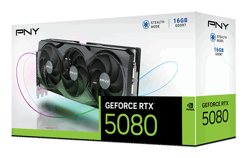Tarjeta de Video PNY NVIDIA GeForce RTX 5080 | 16GB GDDR7 | PCIe 5.0 | 256 Bits | 1 x HDMI / 3 x DisplayPort | Negro | VCG508016TFXPB1