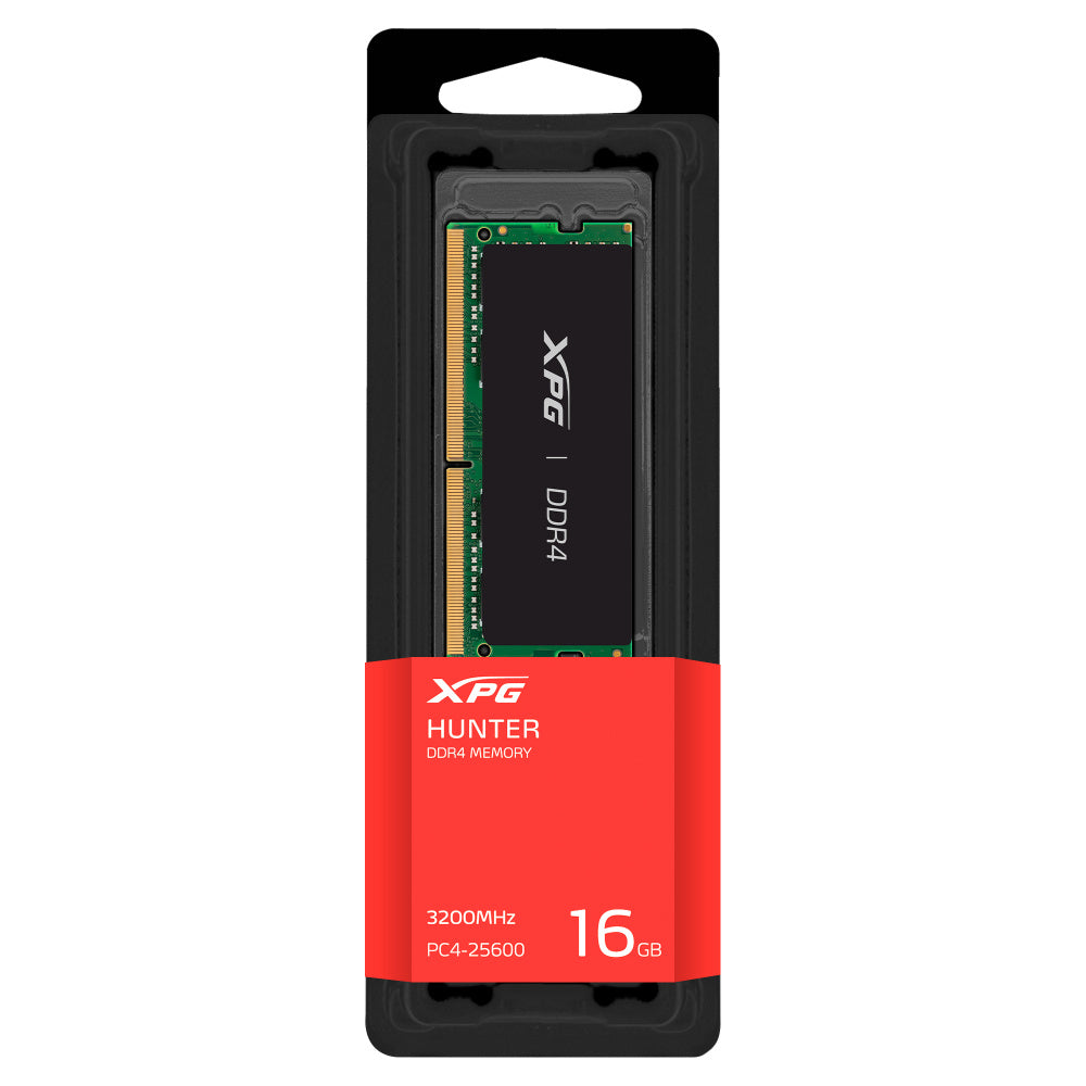 Memoria RAM para Laptop XPG Hunter | 16G | DDR4 | 3200 MT/s | CL22 | XMP | Negro | AX4S320016G22-SBHN