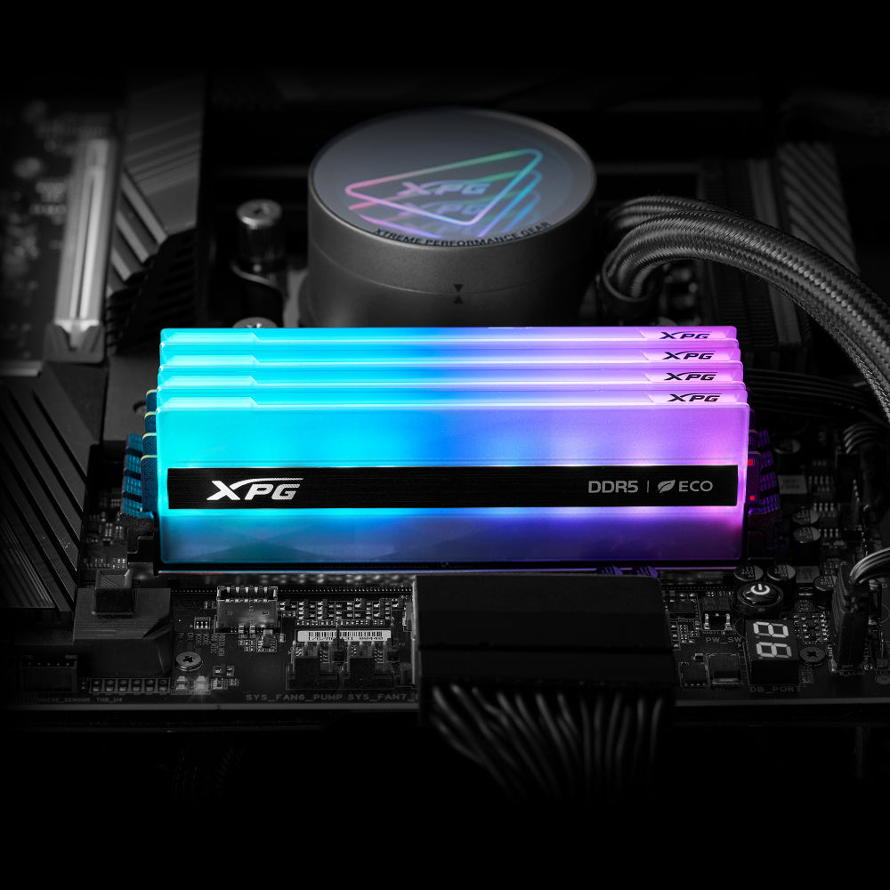 Memoria RAM ADATA XPG LANCER NEON RGB DDR5 | 16GB | DDR5| 6400MT/s | CL32 | XMP / EXPO | Negro | AX5U6400C3216G-CLANRSG