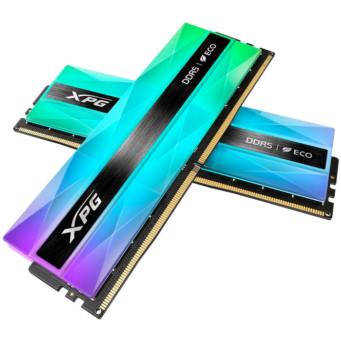 Memoria RAM ADATA XPG LANCER NEON RGB DDR5 | 32GB (2x16 GB) | DDR5 | On-die ECC | 7200 MT/s | CL34 | XMP / EXPO | AX5U7200C3416G-DCLANRSG