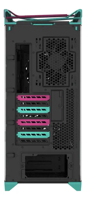 Gabinete ASUS ROG STRIX HELIOS II GX601S HATSUNE MIKU | Midi-Tower | ATX/EATX/Micro-ATX/Mini-ITX | USB 3.0 | sin Fuente | 4 Ventiladores Instalados | Turquesa | 90DC00W0-B30010