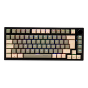 Teclado Mecánico Naceb Silver Fang | 80% | Switch Café | Tres Modos de Conexión | Inalámbrico 2.4Ghz / Bluetooth 5.0 / Cable USB-A | RGB | COLOR | Español | NA-0969