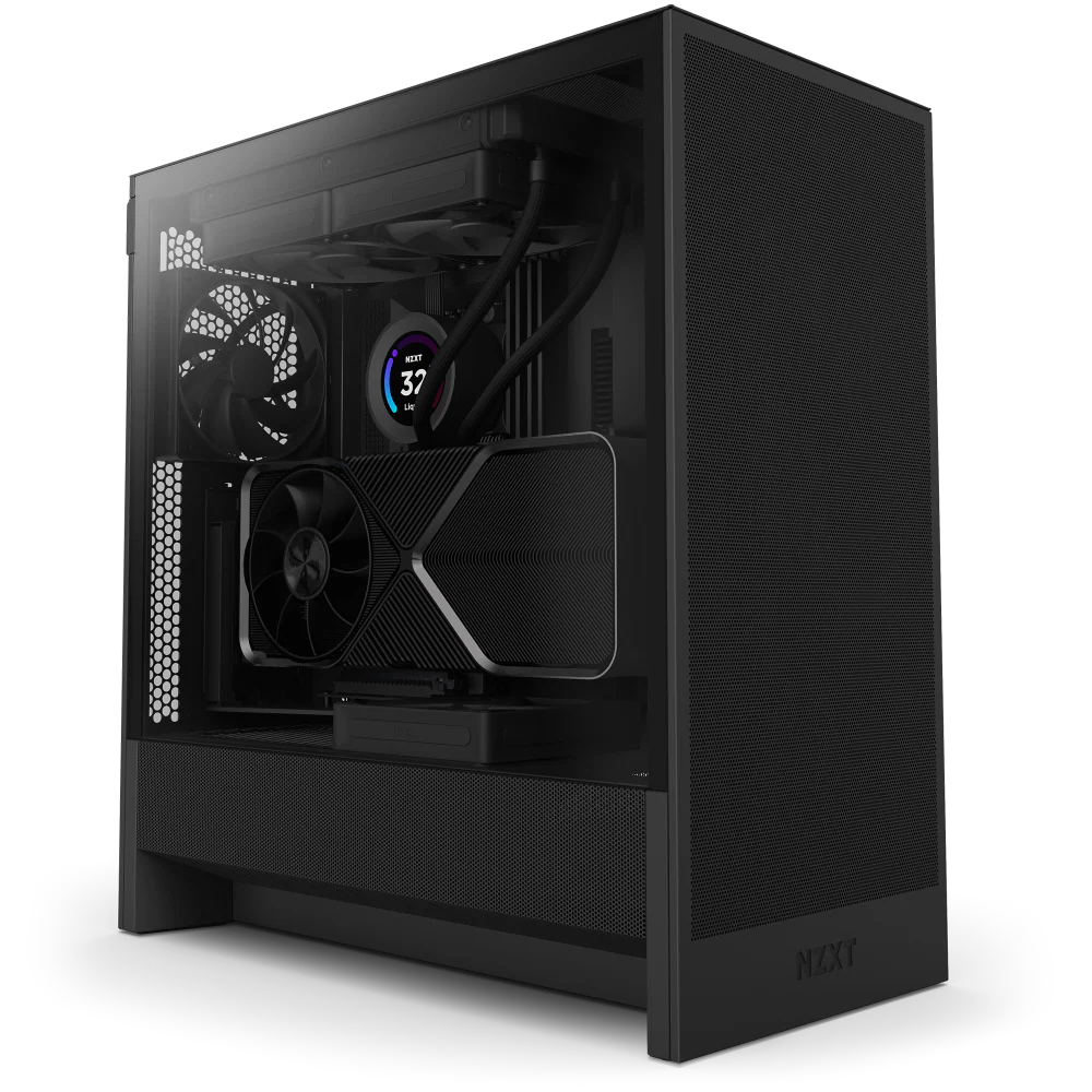 Gabinete gamer NZXT H5 Flow Black | ATX | mATX | CC-H52FB-01