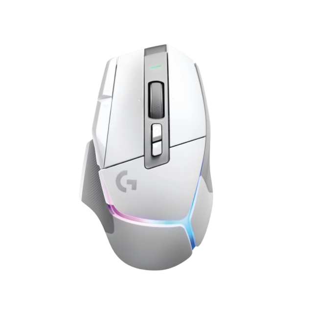 Mouse Gamer Inalámbrico Logitech G G502 X PLUS | Hasta 130 Horas de Batería Recargable | 100 a 25600 DPI | Sensor Óptico HERO 25K | 106 g | 13 Botones Programables | 2.4GHz | RGB | Blanco | 910-006170