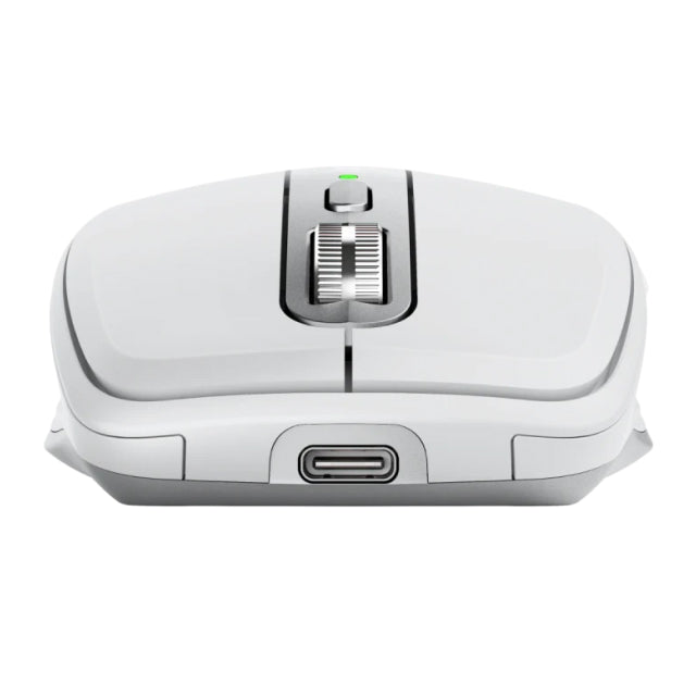 Mouse Inalámbrico Logitech MX Anywhere 3S | Hasta 8000 DPI | Sensor Óptico de Alta Precisión Darkfield | 99 g | 6 Botones | Hasta 70 Días de Batería Recargable | 2.4 GHz / Bluetooth | Trabaja en Cualquier Superficie | Gris | 910-006933