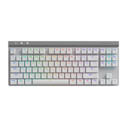 Teclado Mecánico Inalámbrico G515 LIGHTSPEED TKL | Receptor USB / Bluetooth / Cable | Switch Táctil | Color Blanco | Inglés | 920-012535