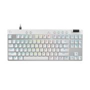 Teclado Alámbrico Logitech PRO X TKL RAPID | Interruptores magnético-analógicos | Color Blanco | Inglés | 920-013132