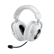 Diadema Gamer Inalámbrica Logitech G PRO X 2 | Hasta 50 Horas de Batería Recargable | Micrófono Cardioide Desmontable | Blue VO!CE | Sonido Surround DTS Headphone:X 2.0 | 2.4 GHz / Bluetooth / 3.5 mm | PC / PS4 / PS5 / Switch | Blanco | 981-001268