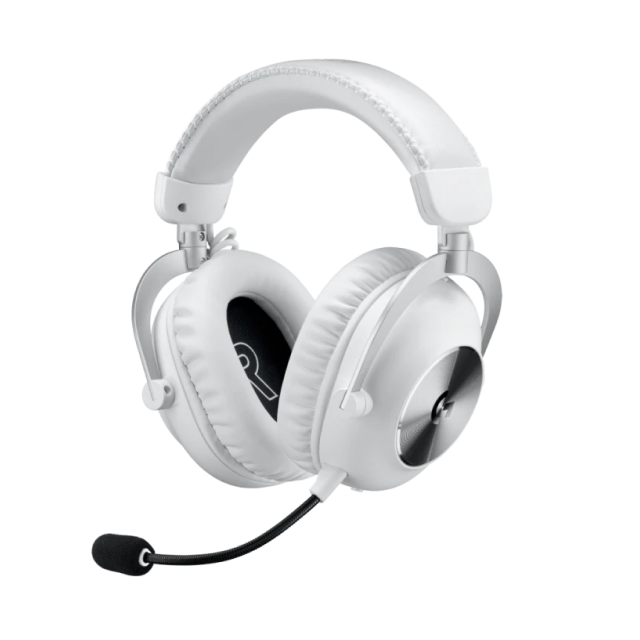 Diadema Gamer Inalámbrica Logitech G PRO X 2 | Hasta 50 Horas de Batería Recargable | Micrófono Cardioide Desmontable | Blue VO!CE | Sonido Surround DTS Headphone:X 2.0 | 2.4 GHz / Bluetooth / 3.5 mm | PC / PS4 / PS5 / Switch | Blanco | 981-001268