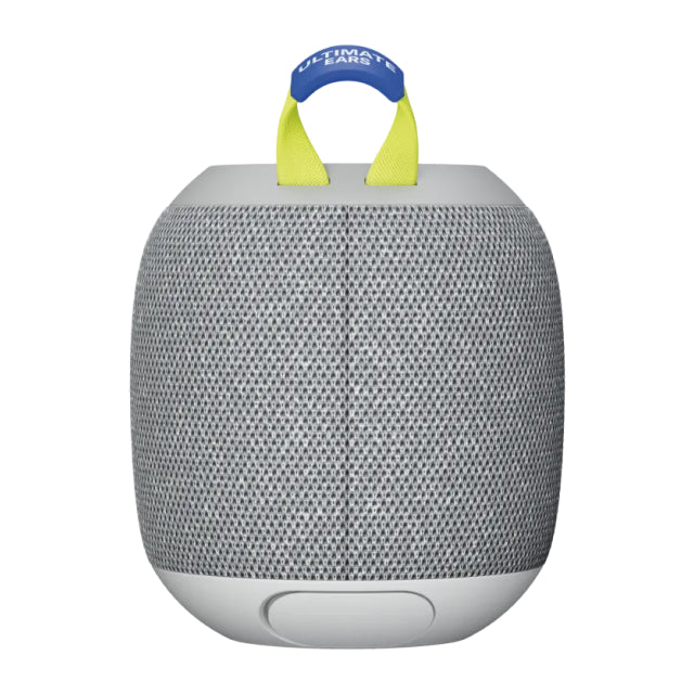 Bocina Portátil Logitech Ultimate Ears Wonderboom 4 | Hasta 14 Horas de Batería | Certificación IP67 / Resistente al Polvo / Agua / Suciedad | Modo Outdoor / Modo Podcast | Flota en el Agua | Gris (Joyous Bright) | 984-001891