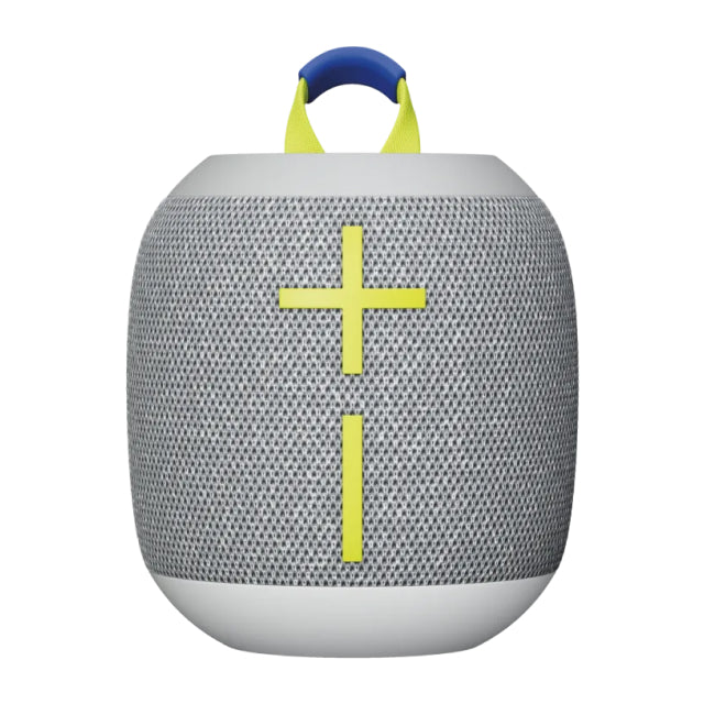 Bocina Portátil Logitech Ultimate Ears Wonderboom 4 | Hasta 14 Horas de Batería | Certificación IP67 / Resistente al Polvo / Agua / Suciedad | Modo Outdoor / Modo Podcast | Flota en el Agua | Gris (Joyous Bright) | 984-001891