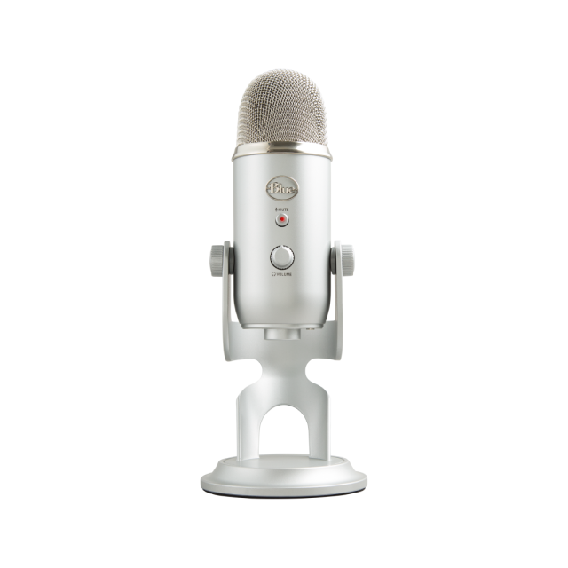 Micrófono USB Blue Yeti | Con soporte | Windows 10 / macOS | Ideal para Podcast/Streaming