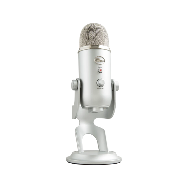 Micrófono USB Blue Yeti | Con soporte | Windows 10 / macOS | Ideal para Podcast/Streaming
