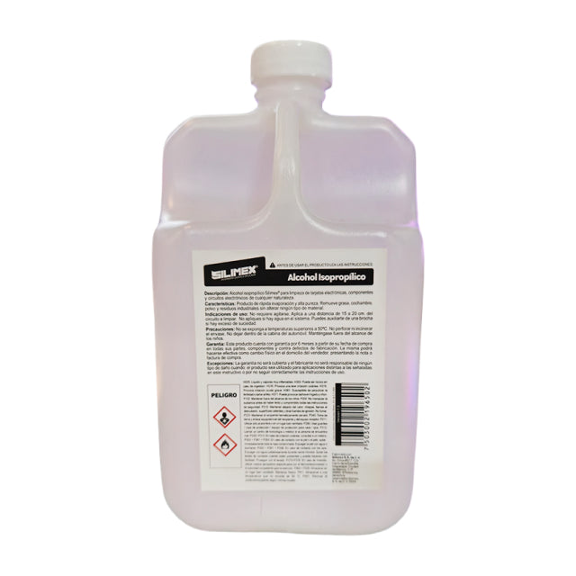 Alcohol Isopropílico Silimex IsoPro | Para Componentes y Tarjetas Electrónicas | 1 L | ISOPRO