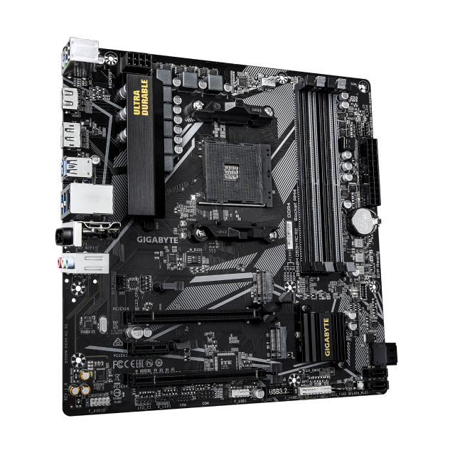 Tarjeta Madre GIGABYTE B550M DS3H AC R2 | Micro-ATX | Socket AM4 | Chipset AMD B550 | DDR4 (Hasta 128GB) | HDMI / DisplayPort | Wi-Fi 5 | Bluetooth 4.2 | Negro | B550M DS3H AC R2