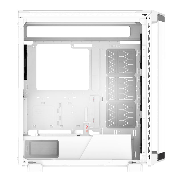 Gabinete XPG BATTLECRUISER II | Media Torre | E-ATX / ATX / M-ATX / ITX | USB 3.2 | Cristal Templado | 4 Ventiladores ARGB Pre-Instalados | Blanco | BATTLECRUISERIIST-WHCWW