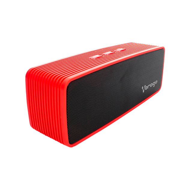 BOCINA BLUETOOTH VORAGO CON LECTOR USB, MICRO SD Y 3.5 - BSP-100-RD-V2