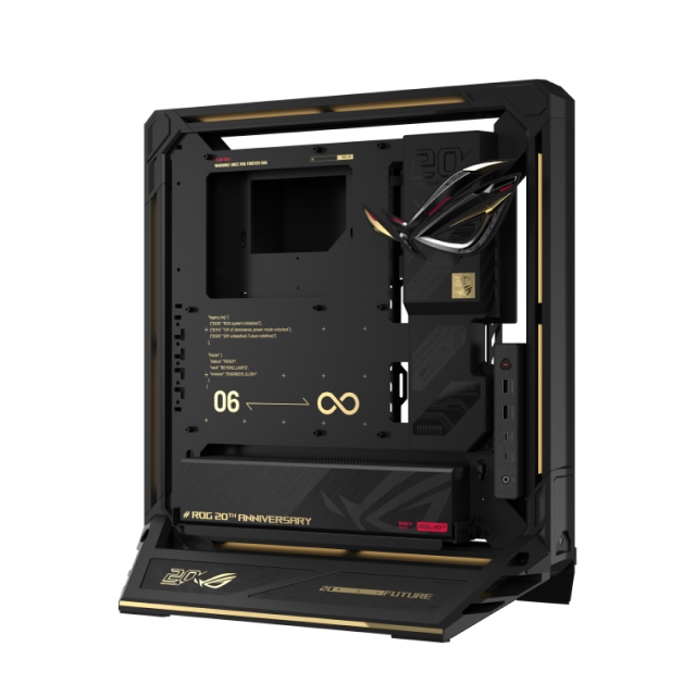 Sobre Pedido | Bundle ASUS ROG 20th Anniversary Edition | Tarjeta Madre ROG Crosshair X870E | Tarjeta de Video ROG Astral GeForce RTX 5090 | Fuente de Poder ROG Thor 3000W Titanium III | Gabinete ROG GR20 | No Incluye Procesador / RAM / Almacenamiento