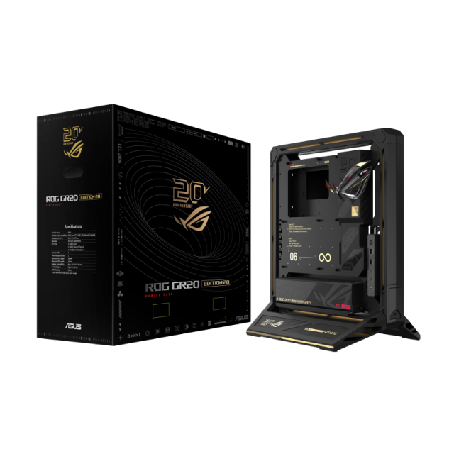 Sobre Pedido | Bundle ASUS ROG 20th Anniversary Edition | Tarjeta Madre ROG Crosshair X870E | Tarjeta de Video ROG Astral GeForce RTX 5090 | Fuente de Poder ROG Thor 3000W Titanium III | Gabinete ROG GR20 | No Incluye Procesador / RAM / Almacenamiento
