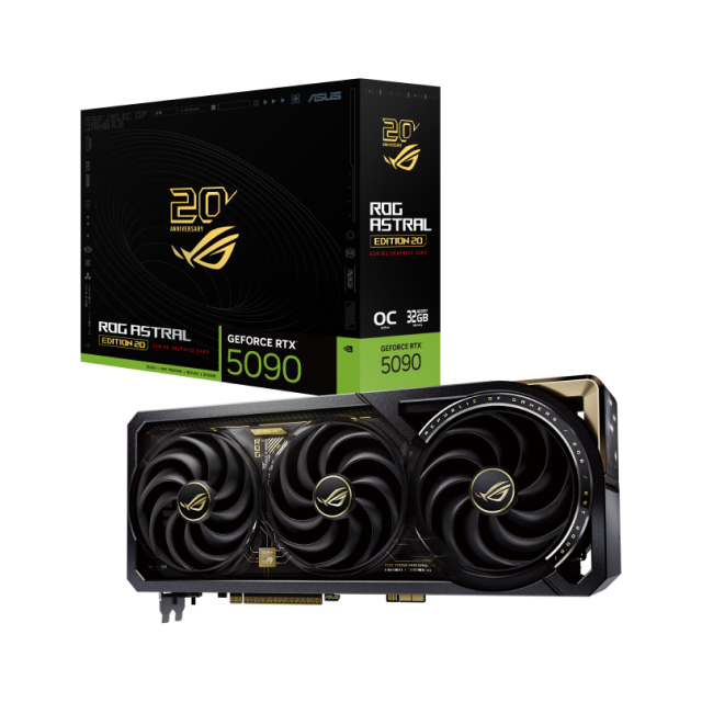 Sobre Pedido | Bundle ASUS ROG 20th Anniversary Edition | Tarjeta Madre ROG Crosshair X870E | Tarjeta de Video ROG Astral GeForce RTX 5090 | Fuente de Poder ROG Thor 3000W Titanium III | Gabinete ROG GR20 | No Incluye Procesador / RAM / Almacenamiento