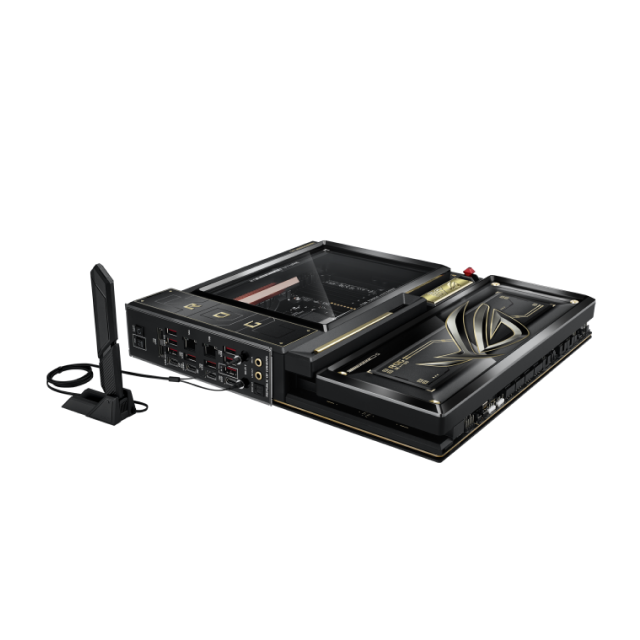 Sobre Pedido | Bundle ASUS ROG 20th Anniversary Edition | Tarjeta Madre ROG Crosshair X870E | Tarjeta de Video ROG Astral GeForce RTX 5090 | Fuente de Poder ROG Thor 3000W Titanium III | Gabinete ROG GR20 | No Incluye Procesador / RAM / Almacenamiento