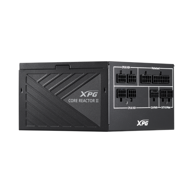 Fuente de Poder Adata XPG CORE REACTOR II | 650W | 80 PLUS GOLD | 120mm / 2400 RPM | Modular | 24 pin-ATX | COREREACTORII650G-BKCUS