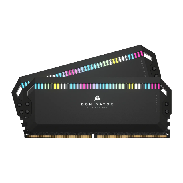Kit de Memoria RAM Corsair DOMINATOR PLATINUM RGB | 32GB (2 x 16GB) | DDR5 | 6000 MT/s | CL36 | XMP | RGB | Negro | CMT64GX5M2B5600C40