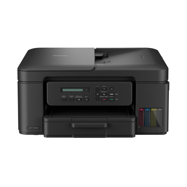 Impresora Multifuncional Brother DCP-T730DW InkBenefit Tank | Conectividad inalámbrica / USB 2.0 | 27 ppm negro/23 ppm color | Incluye kit de tintas | DCPT730DW