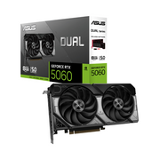 Tarjeta de Video ASUS Dual GeForce RTX 5060 | 8GB GDDR7 | PCI Express 5.0 | 128 Bits | Negro | DUAL-RTX5060-O8G