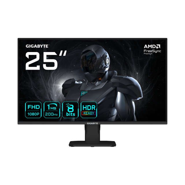 Monitor Gamer GIGABYTE GS25F2 | 24.5" | IPS | W-LED | 1920x1080p (FHD) | 1ms | 200 Hz | HDMI 2.0 / DisplayPort 1.2 | GS25F2