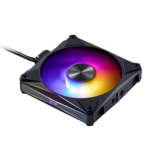 Kit de 4 Ventiladores ADATA XPG HURRICANE MAG 120 ARGB PWM | 120 mm | 300 a 2000 RPM | 23.36 dBA | 4 Pines | ARGB | Negro | HURRICANEMAG120ARGBPWM4C-BKCWW