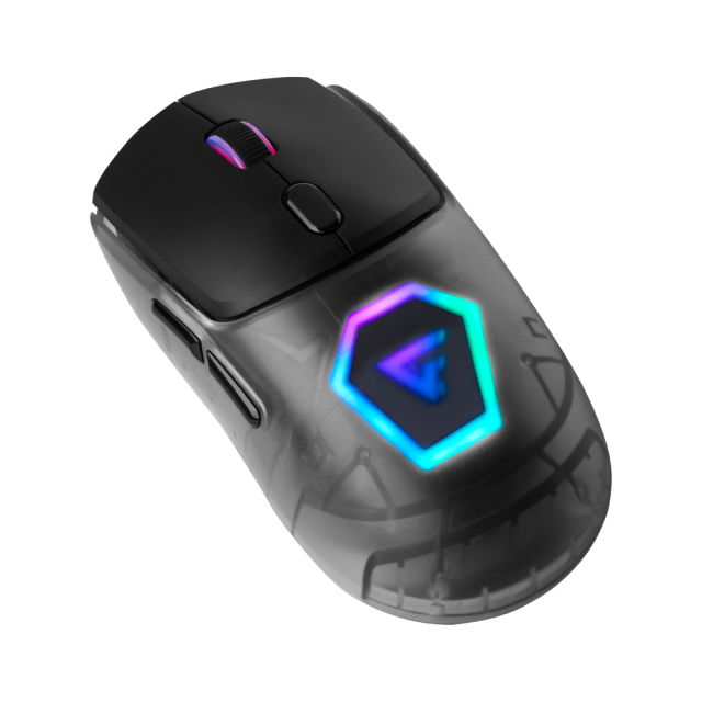 Mouse Inalámbrico Game Factor MOW700-BK | 26,000 DPI | Sensor Pixart 3395 | Baja Latencia | 3 carcasas intercambiables | MOW700-BK