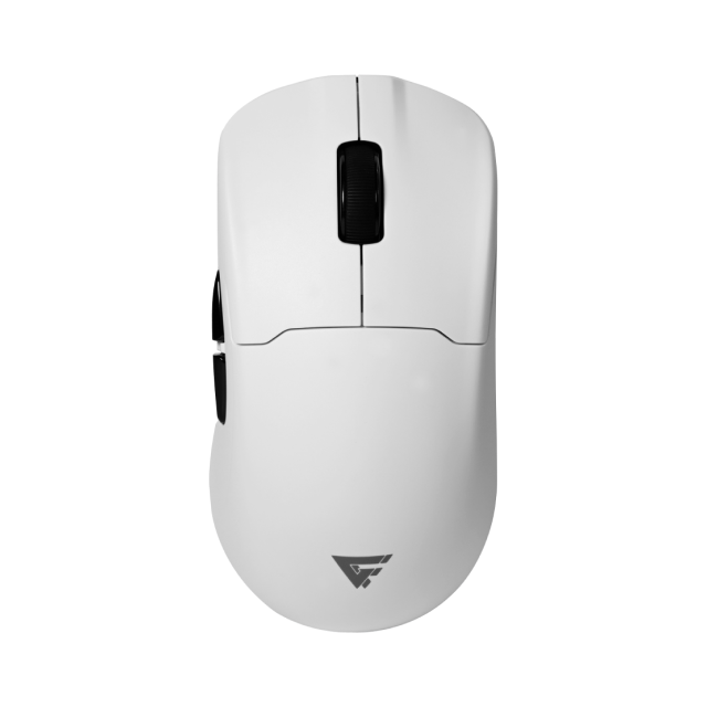Mouse Gamer Inalámbrico Game Factor MOW800 | 26,000 DPI | Sensor Pixart 3395 | Incluye Base Magnética RGB | 80hrs Batería recargable | Color Blanco | MOW800-WH