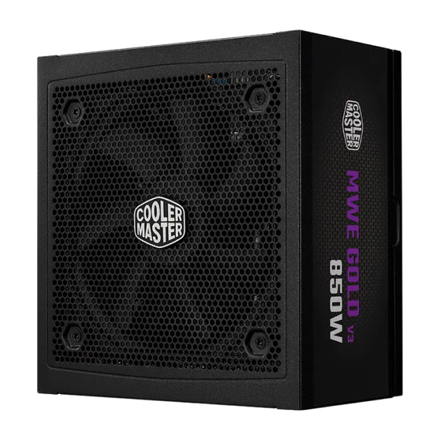 Fuente de Poder Cooler Master MWE Gold 850 V3 ATX 3.1 | 850W | 80 PLUS Gold | 24-pin ATX | 120 mm | Negro | MPE-8506-ACAG-BUS