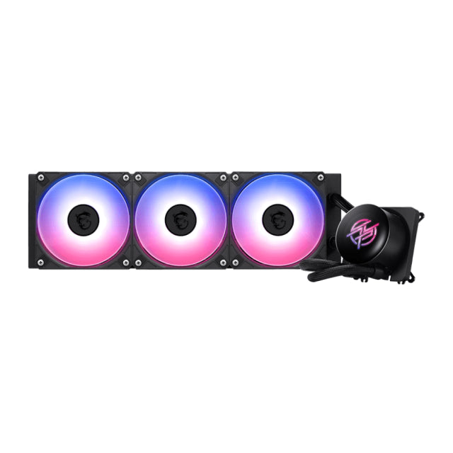 Enfriamiento Líquido MSI MPG CORELIQUID P13 360 | 360 mm | 3400 RPM | AM5 / AM4 | LGA 1700 / 1851 | Pantalla Personalizable LCD de 2.1" | ARGB | Negro | MPG CORELIQUID P13 360