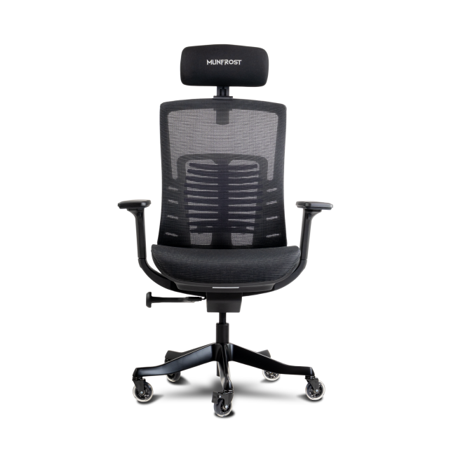 Silla Gamer Munfrost Nash | Negro | Soporte Lumbar Ajustable | Descansabrazos 3D | Ruedas tipo Patín con Seguro | Hasta 180 kg | MFMSINIB
