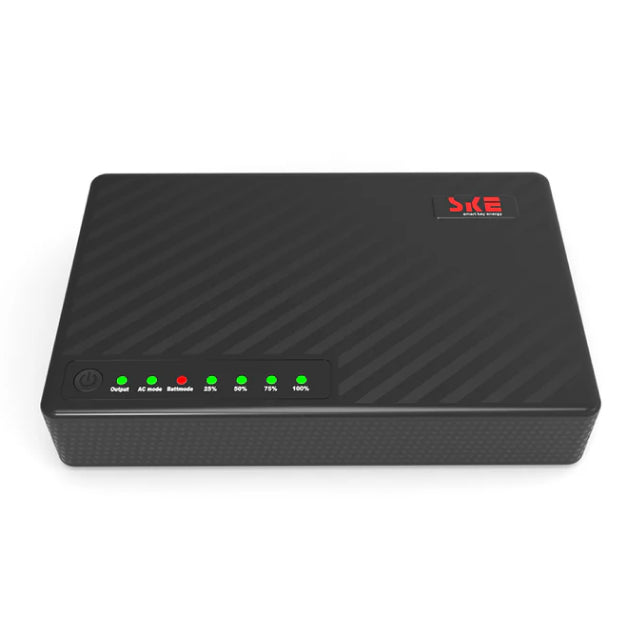 No Break SKE Mini DC UPS POE-30N | 30W | 100 a 240 Vac | 50 a 60 Hz | Negro | POE-30N