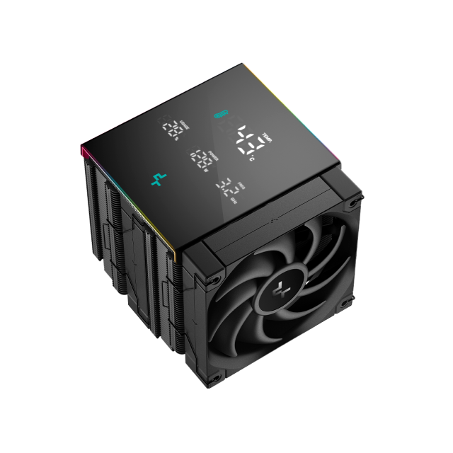 Disipador de Aire Deepcool AK620 DIGITAL PRO | 120mm | 500~1750 RPM | 25 dBA | LED RGB | Color Negro |