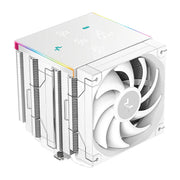 Disipador de Aire DeepCool AK620 DIGITAL PRO WH | 163 mm | 500 a 1750 RPM | 25 dBA | AM5 / AM4 | LGA 2066 / 2011-v3 / 2011 / 1851 / 1700 / 1200 / 1151 / 1150 / 1155 | Pantalla Multidatos | RGB | Blanco | R-AK620-WHAPMN-G