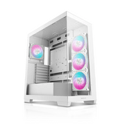 Gabinete DeepCool CG580 4F | Mid-Tower | ATX/Micro-ATX/Mini-ITX | ATX/mATX (Back Connect) | 4 Ventiladores Preinstalados (120mm)| Blanco | R-CG5802-WHADA4-G-1